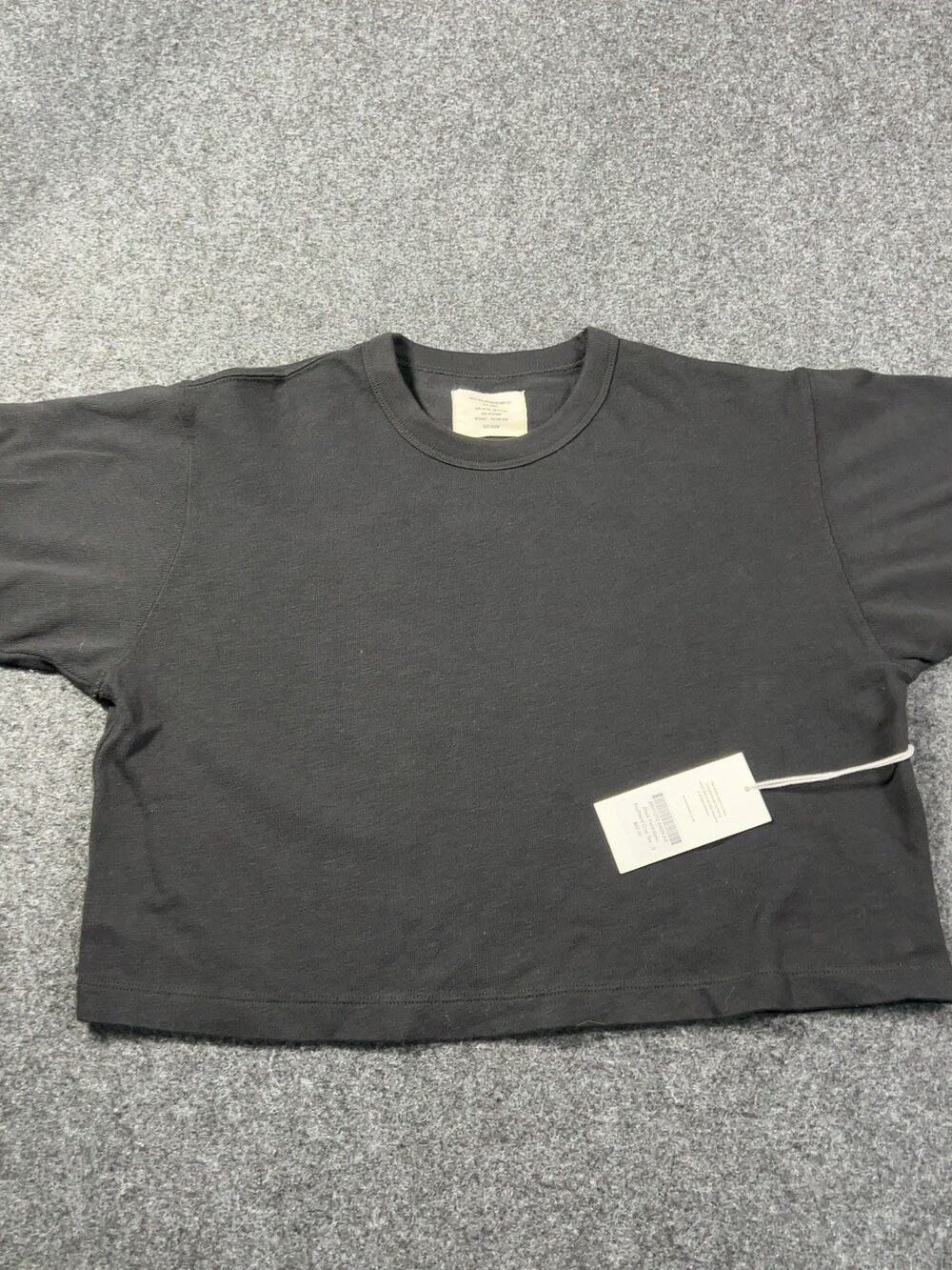 Buck Mason Black Field-Spec Boyfriend Crop Tee Womens Small NWT Msrp62 [NB12]